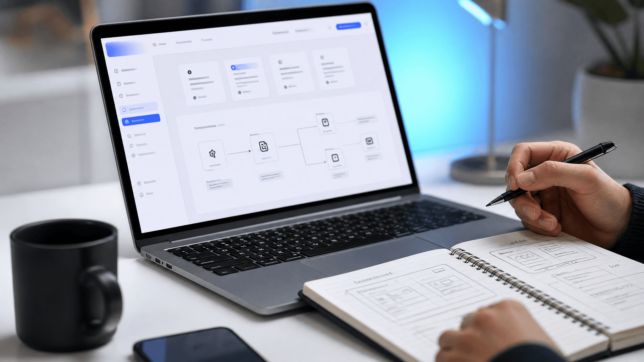 Flux pratique de création web avec IA